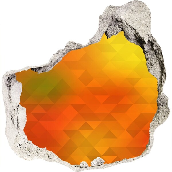 Samoprzylepna dziura ścienna Ognista szczelina w ścianie