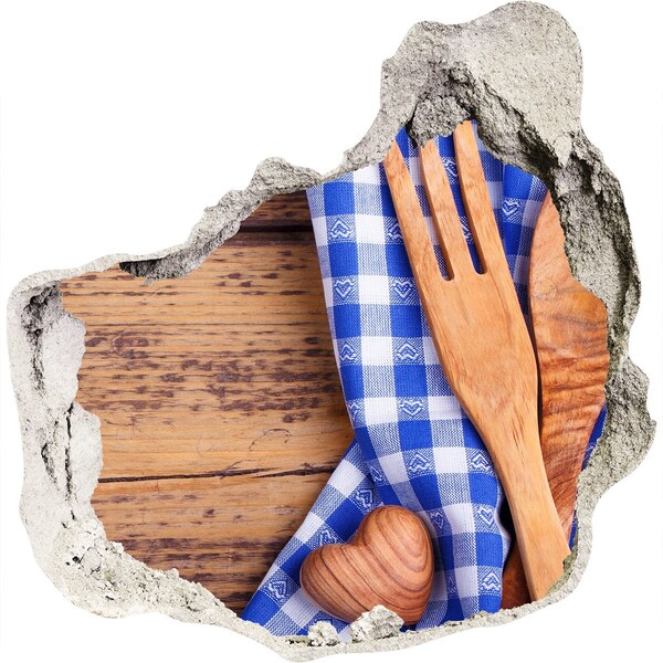 Vinilo decorativo boquete pared irregular Rincón culinario