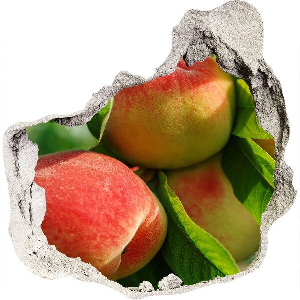 Vinilo decorativo boquete pared irregular huerto de manzanas