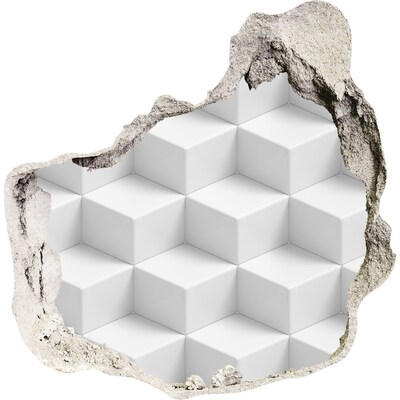 Pegatina pared rota trampantojo decorativo La ilusión del espacio tridimensional