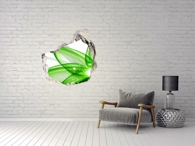 Vinilo adhesivo efecto agujero 3d para casa Ola verde de luz