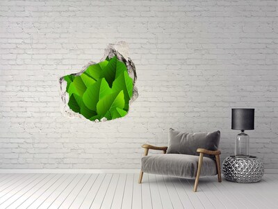 Vinilo adhesivo efecto agujero 3d para casa Un oasis verde en hormigón