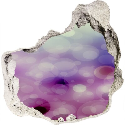 Pegatina efecto 3d pared rota decorativa Agujero colorido en la pared