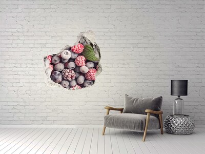 Pegatina pared rota trampantojo decorativo Un paraíso frutal escondido en la pared
