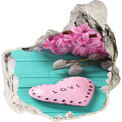 Pegatina pared rota trampantojo decorativo Un corazón lleno de amor