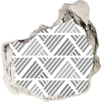 Pegatina pared rota trampantojo decorativo Geometría en el hormigón