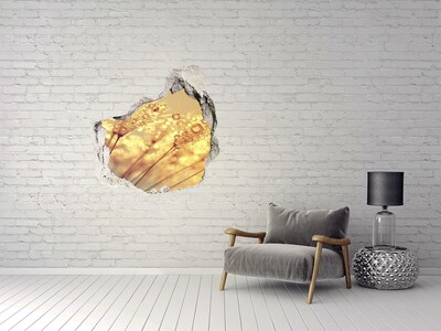 Pegatina pared rota trampantojo decorativo Prados dorados bajo la luz del sol