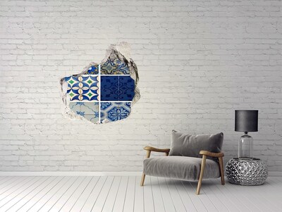 Pegatina pared rota trampantojo decorativo Azulejos de estilo marroquí