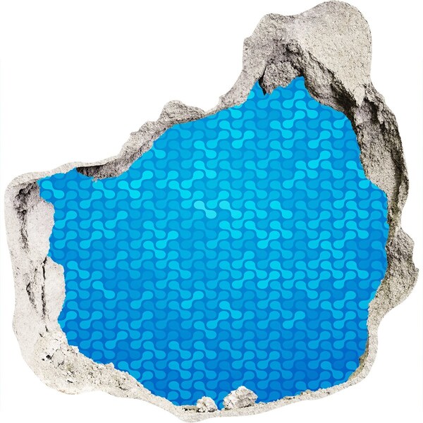 Pegatina efecto 3d pared rota decorativa Reflejo del agua