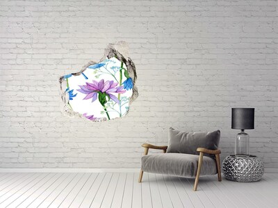 Pegatina pared rota trampantojo decorativo Mural floral 
