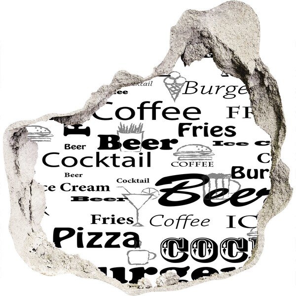 Samoprzylepna dziura na ścianę Kulinarny chaos