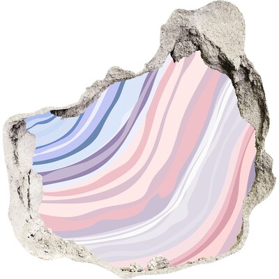 Pegatina pared rota trampantojo decorativo Agujero colorido en la pared