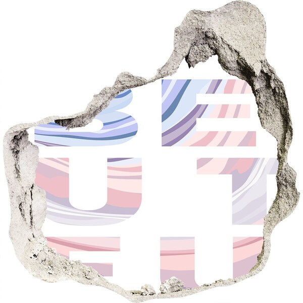 Vinilo decorativo boquete pared irregular Interior estilo grafiti