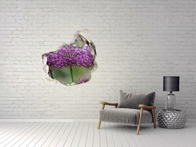 Vinilo adhesivo efecto agujero 3d para casa Flores en flor
