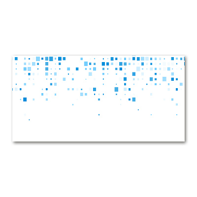 Cuadro acrílico horizontal Cuadrados azules