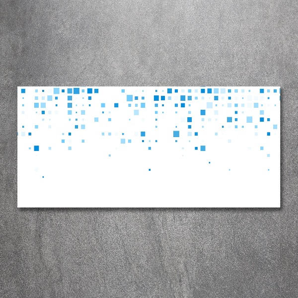 Cuadro acrílico horizontal Cuadrados azules