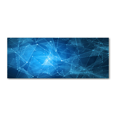 Pintura en acrílico horizontal Líneas azules