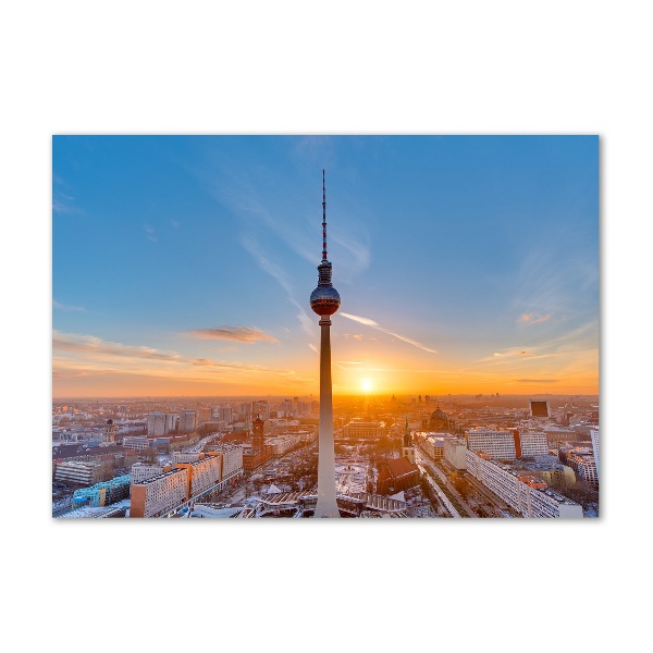 Foto obraz szkło akryl Wieża telewizyjna