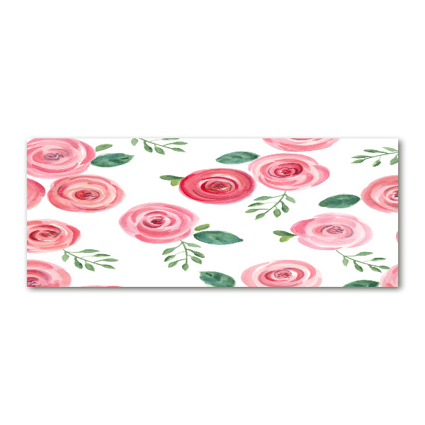 Cuadro acrílico horizontal Rosas