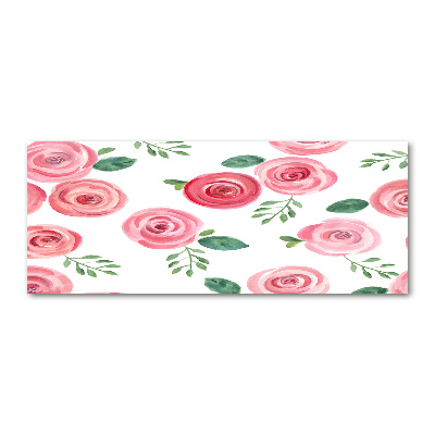 Cuadro acrílico horizontal Rosas