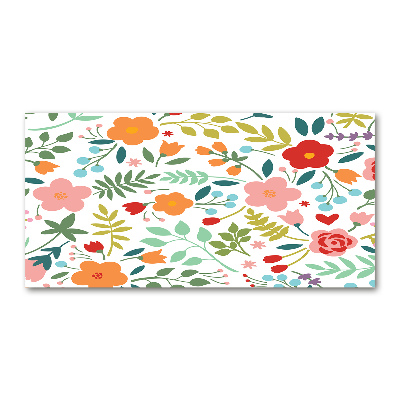 Pintura en acrílico horizontal Ilustración de flores