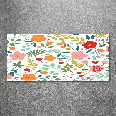 Pintura en acrílico horizontal Ilustración de flores