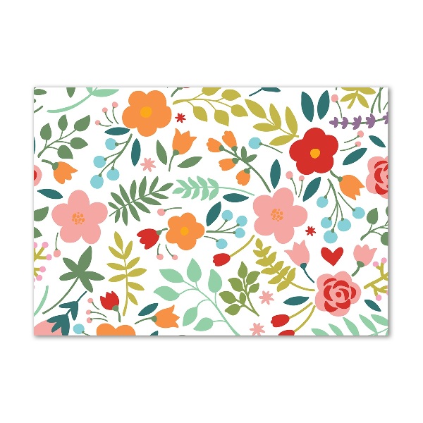 Pintura en acrílico horizontal Ilustración de flores