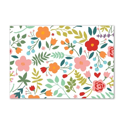 Pintura en acrílico horizontal Ilustración de flores