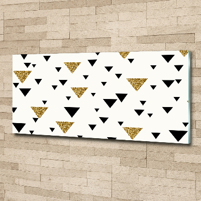 Foto obraz szkło akryl Trójkąty tło