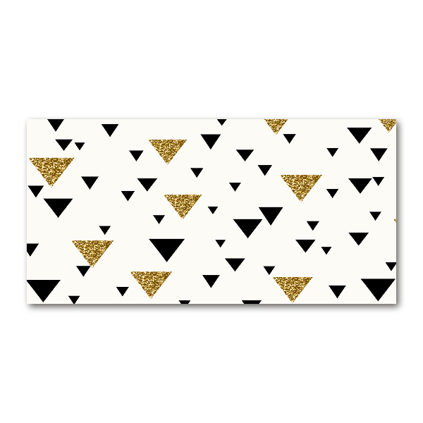 Cuadro acrílico horizontal Fondo de triángulos