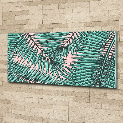 Cuadro acrílico horizontal hojas de palma