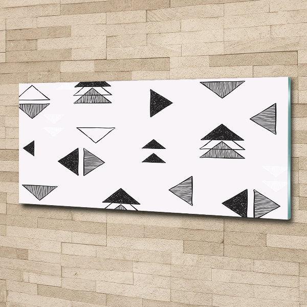 Cuadro metacrilato horizontal Fondo de triángulos