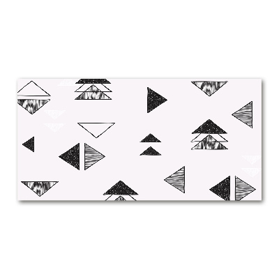 Cuadro metacrilato horizontal Fondo de triángulos