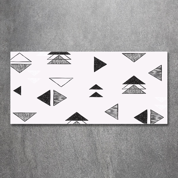 Cuadro metacrilato horizontal Fondo de triángulos