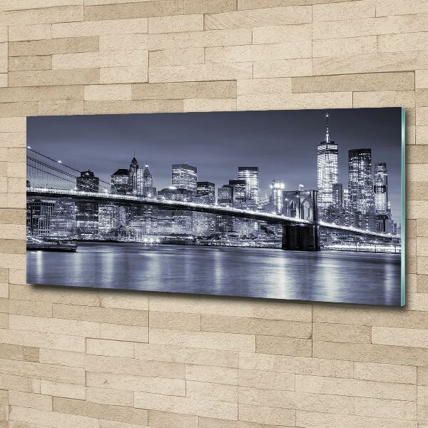Pintura en acrílico horizontal Manhattan Nueva York