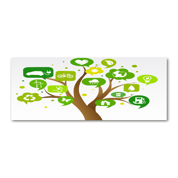 Cuadro acrílico horizontal Árbol ecológico