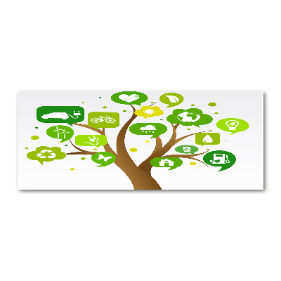 Cuadro acrílico horizontal Árbol ecológico