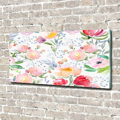 Cuadro acrílico horizontal Amapolas