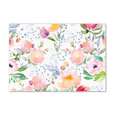 Cuadro acrílico horizontal Amapolas