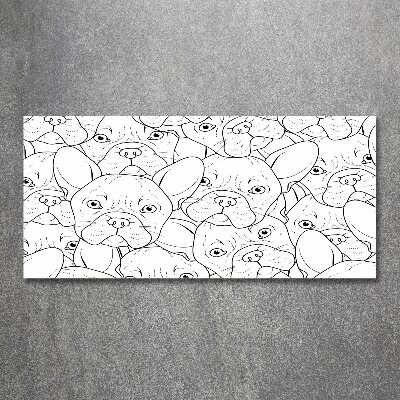 Obraz zdjęcie akryl Buldogi francuskie