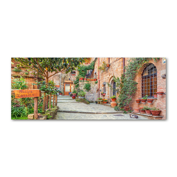 Cuadro metacrilato horizontal calles italianas