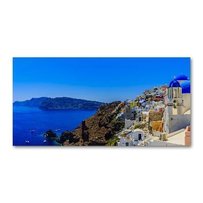 Pintura en acrílico horizontal Santorini Grecia