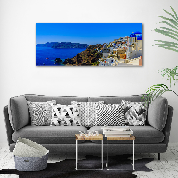 Pintura en acrílico horizontal Santorini Grecia