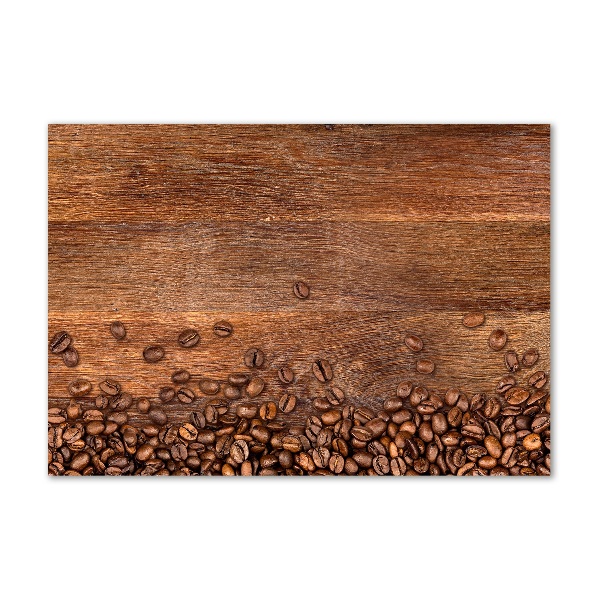 Cuadro acrílico horizontal Granos de café