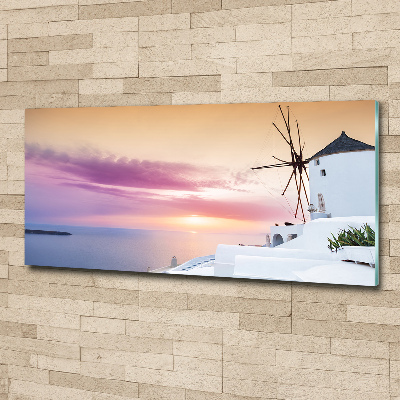 Foto en metacrilato horizontal Santorini Grecia