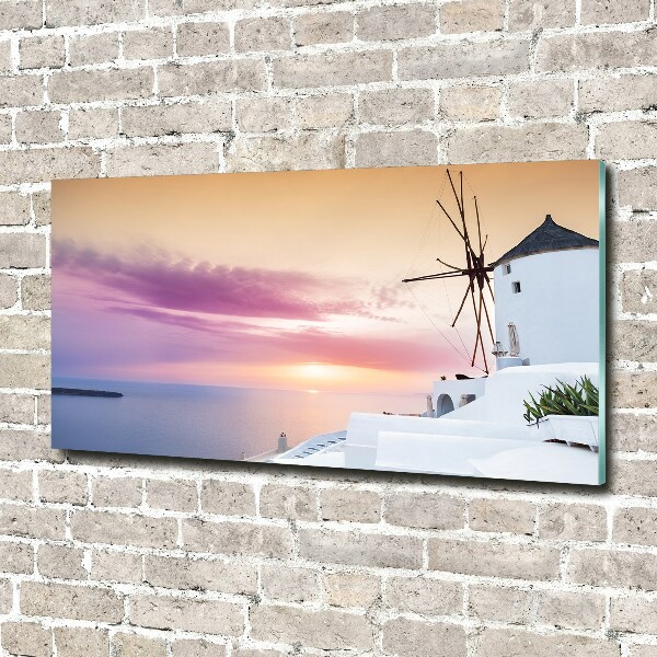 Foto en metacrilato horizontal Santorini Grecia