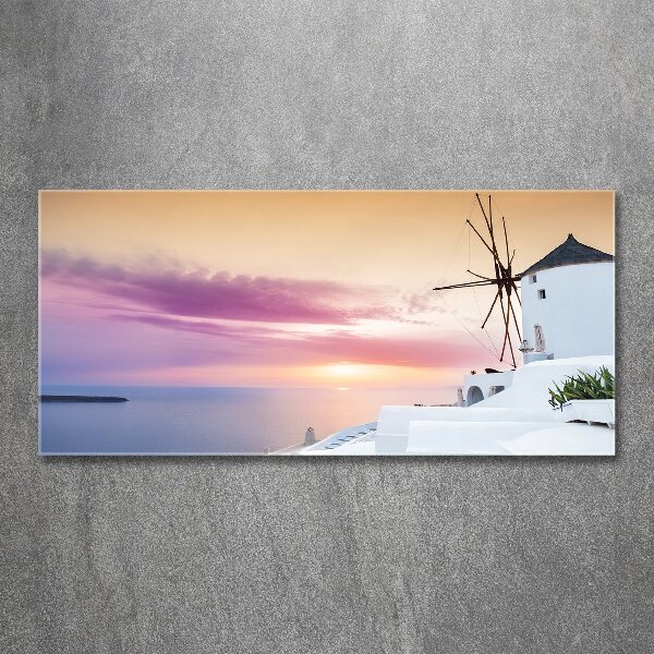 Foto en metacrilato horizontal Santorini Grecia