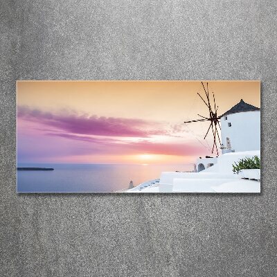Foto en metacrilato horizontal Santorini Grecia