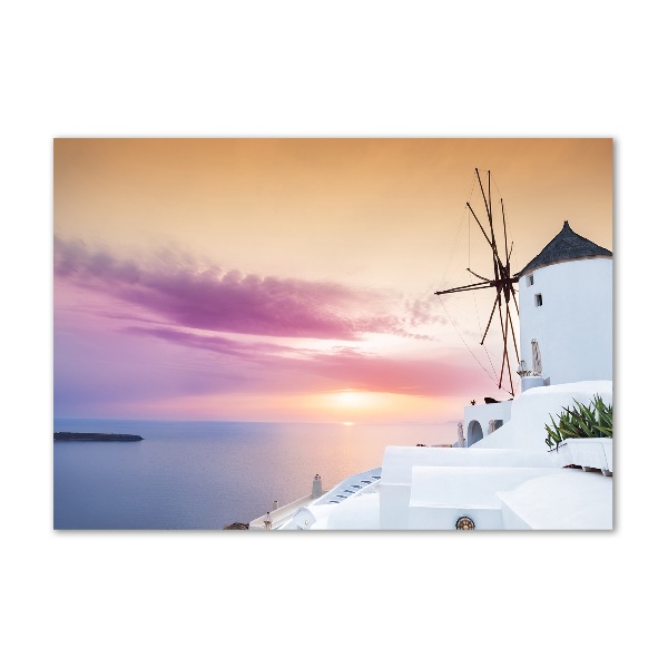 Foto en metacrilato horizontal Santorini Grecia