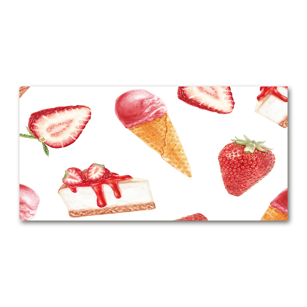 Cuadro acrílico horizontal Postre